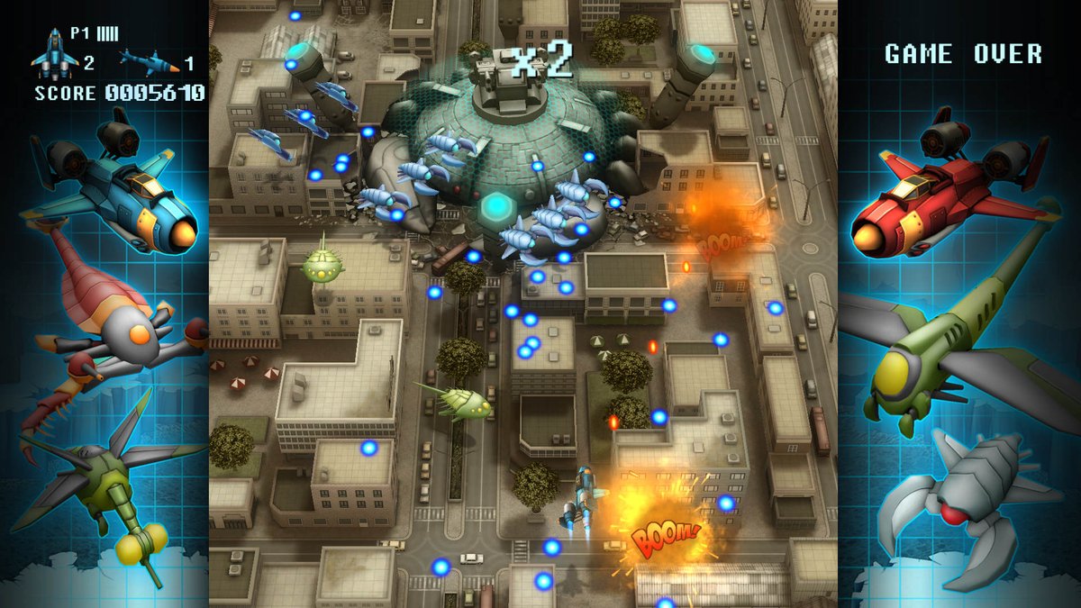 UfoCrashGames's tweet photo. A little help with greenlight for our FullBlast #shmup game? :) #screenshotsaturday #gamedev https://t.co/fpcdc5gQOh https://t.co/1rT81MV2D7
