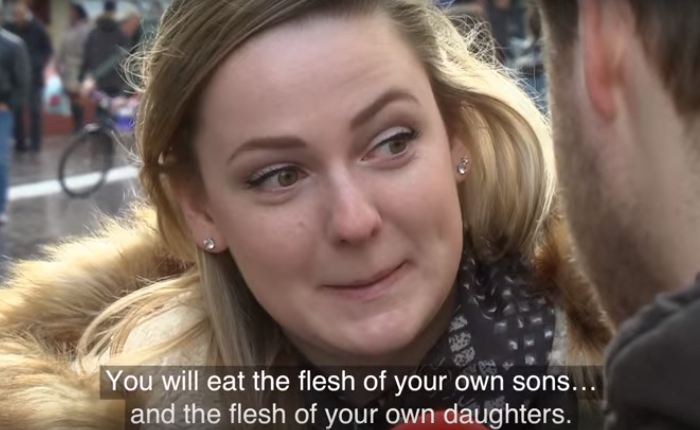 Independent's tweet image. This is what happens when you read people the Bible and tell them it's the Koran i100.io/Ucnn56G