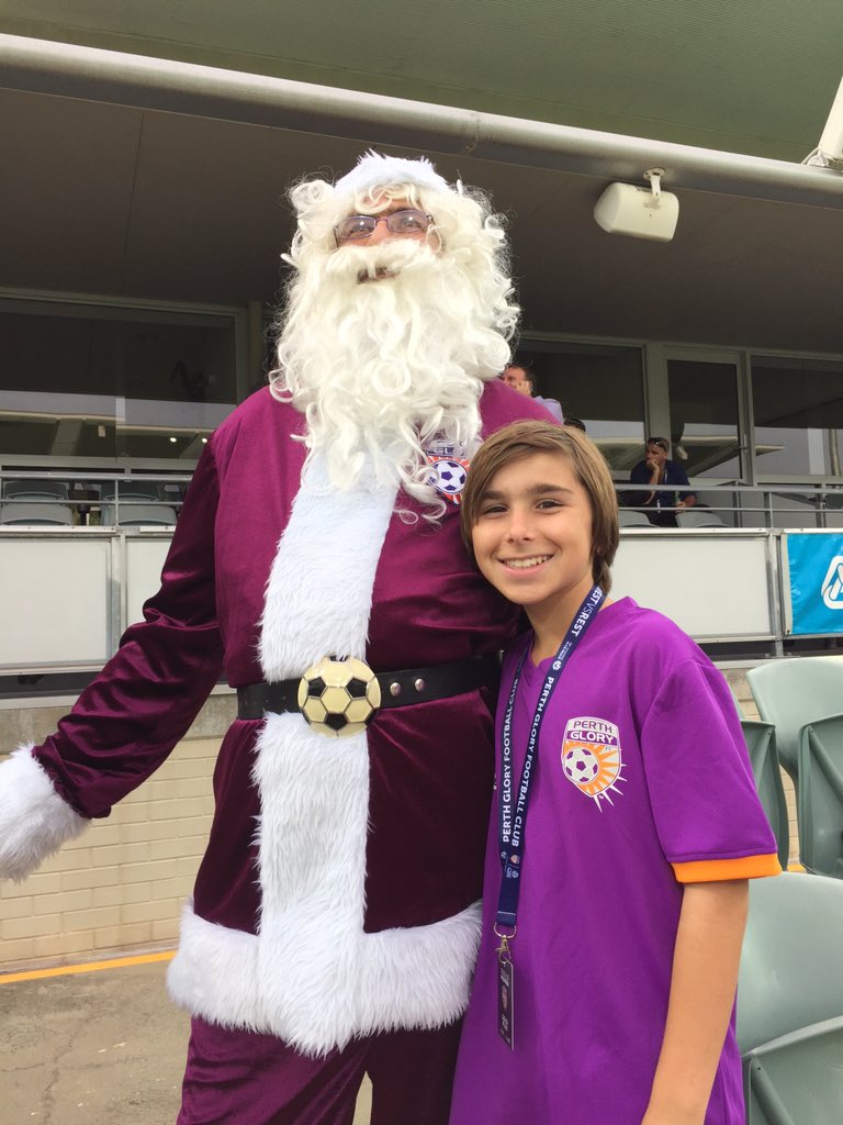 leanneswanwick's tweet photo. #glorychristmas Jarrod with glory Santa. #westvsrest #goglory https://t.co/TuLD7ciBjK