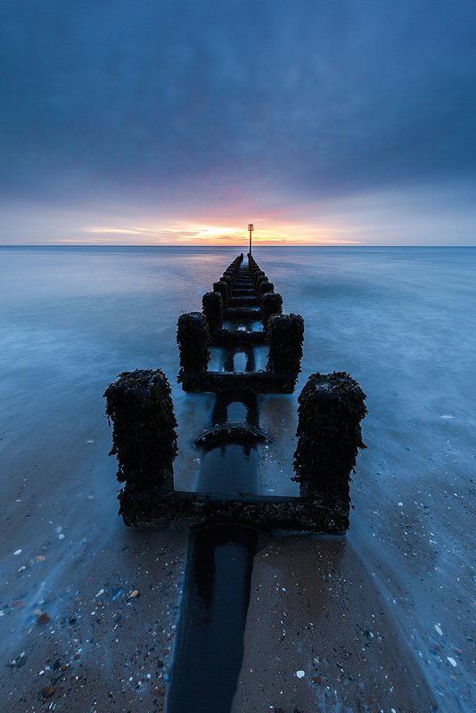 #bridlington north beach this morning. We now have a  grey leaden sky and heavy rain.