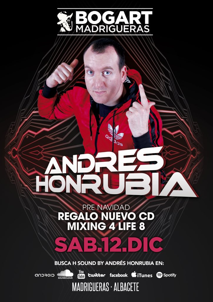 Esta noche toca <a href="/PubBogart/">Pub Bogart</a>  #madrigueras #prenavidad #hsound #mixingforlife8