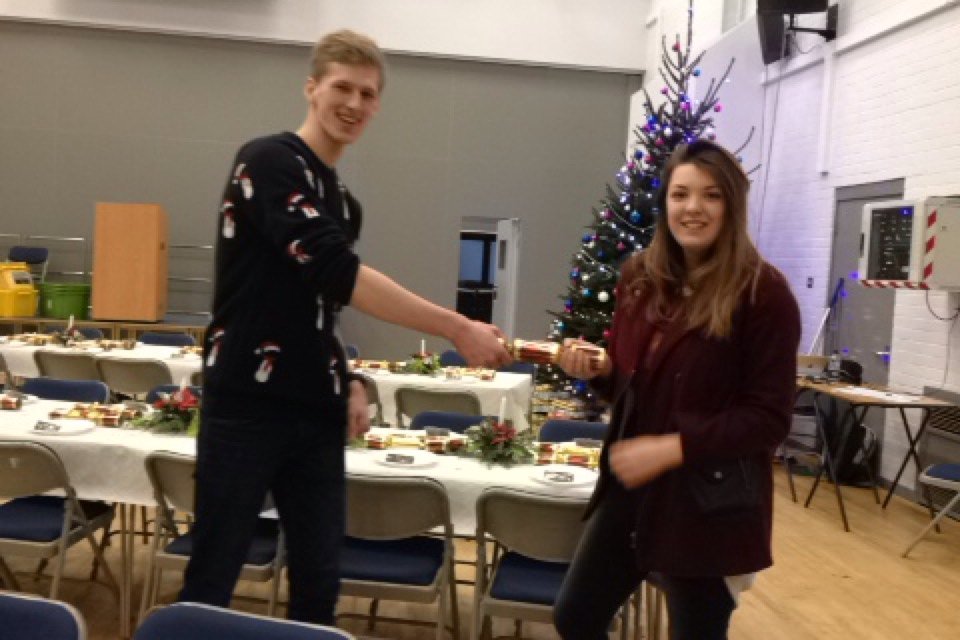 CGS_HBHG's tweet photo. Sixth form helping to set up for the Senior Citizens' Christmas Party! https://t.co/enfdNuPPbE
