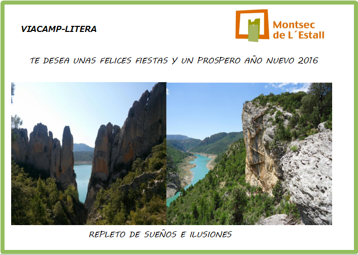 Nuestros mejores deseos.
Aprovechamos para daros infinitas gracias por seguirnos.
#MontsecAragón, #MontsecdelEstall