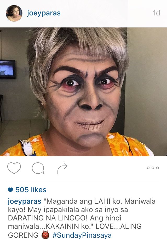 SundayPinasaya's tweet photo. Maniwala kayo kay Aling Goreng. 😉
#SPSFUNtasticBaby https://t.co/gduYSWJgaJ