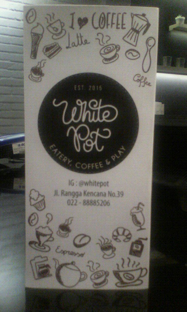 jgan bingung" nyari buat dinner, dteng aja lngsung ke caffe white pot, eatery,coffee&amp;play .only for mekar wangi area