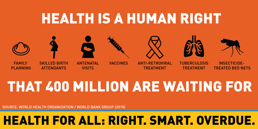 ncdaction's tweet photo. Health is a Human Right #HealthForAll #UHCDay #MultiplyChange @UHC_Day https://t.co/UrjCPpWYDU
