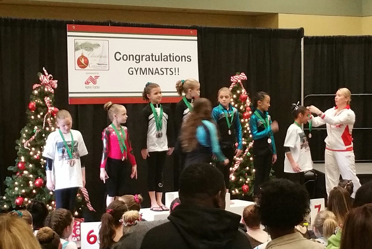 COTCGymnast's tweet photo. Thanks @SBoguinskaia for presenting medals! #COTC2015 #gymnastics #competition https://t.co/xfx4EMiOYS