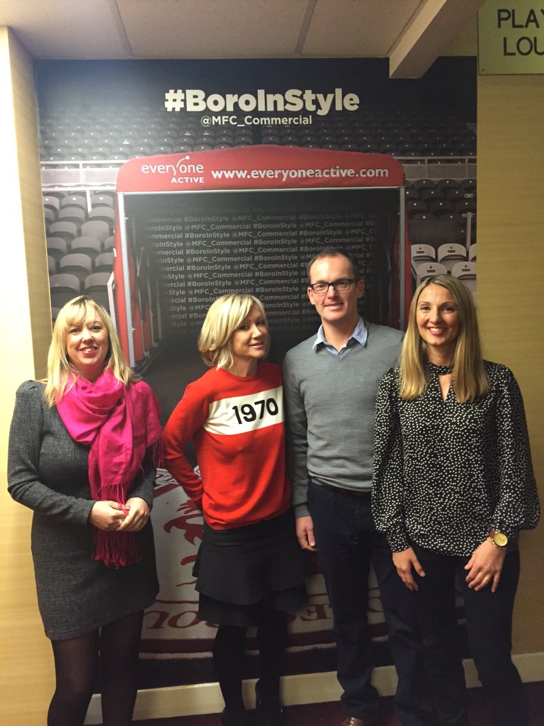 Carleighswinn's tweet photo. @MFC_Commercial today's sponsors @jomcbannatyne #boroinstyle https://t.co/LblkU0knwM