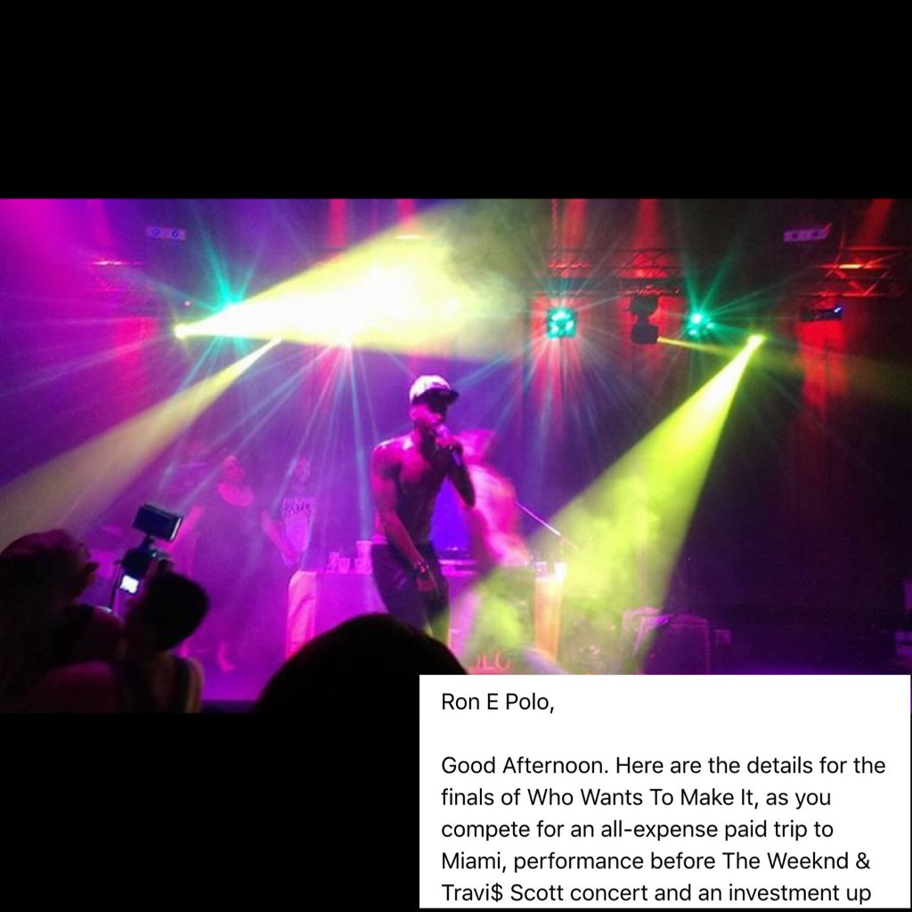 RonEPolo's tweet photo. Finals of the @2hotradio #Whowantstomakeit competition starts tonight... Let's get to #Miami #LLarDLAR π΄πΆπ₯ https://t.co/KgrHro5DPa
