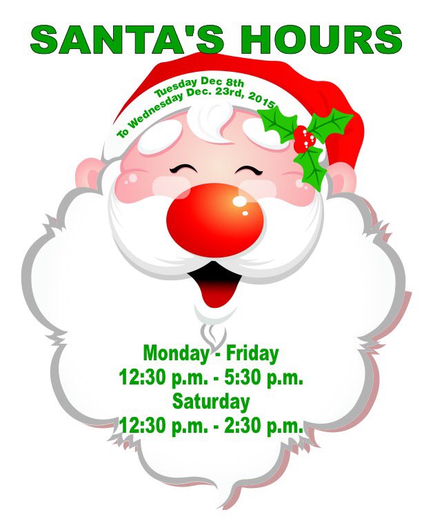HamiltonCityCtr's tweet photo. #Santa has arrived at the #HamiltonCityCentre! Be sure to visit him between 12:30pm- 2:30pm today. #HamOnt https://t.co/OQnSrPD91q