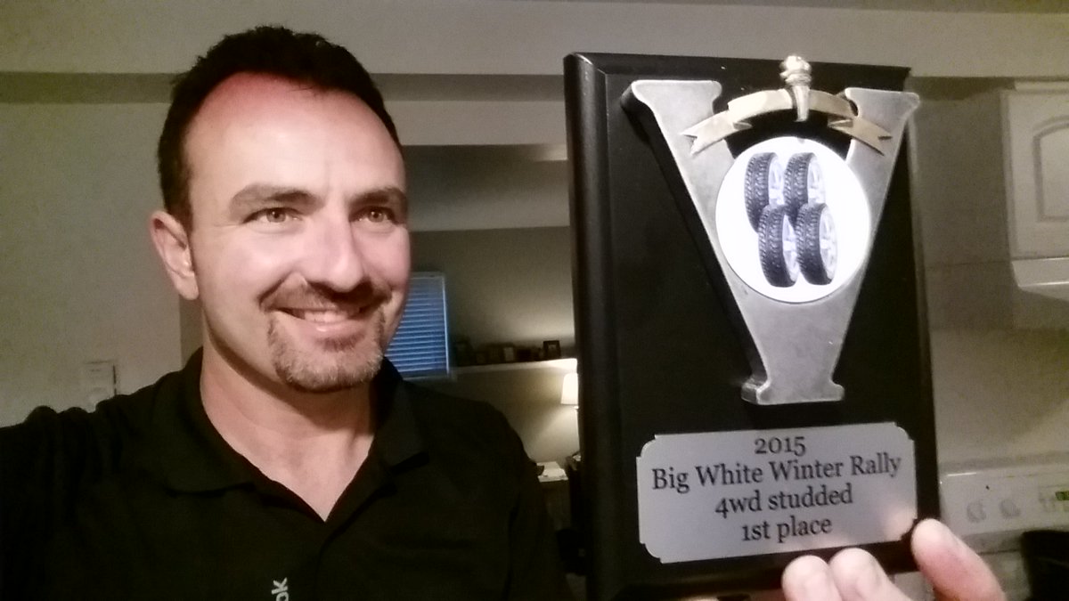 RoadDogMedia's tweet photo. Took 1st Overall at SnowX at Big White Winter Rally in my daily driver Forester! Thanks to the organizers! #bwwr https://t.co/JCzE2VGgsn