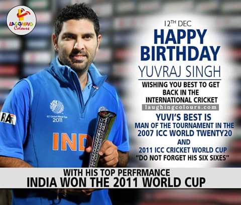 Very happy birthday to you yuvraj singh... 