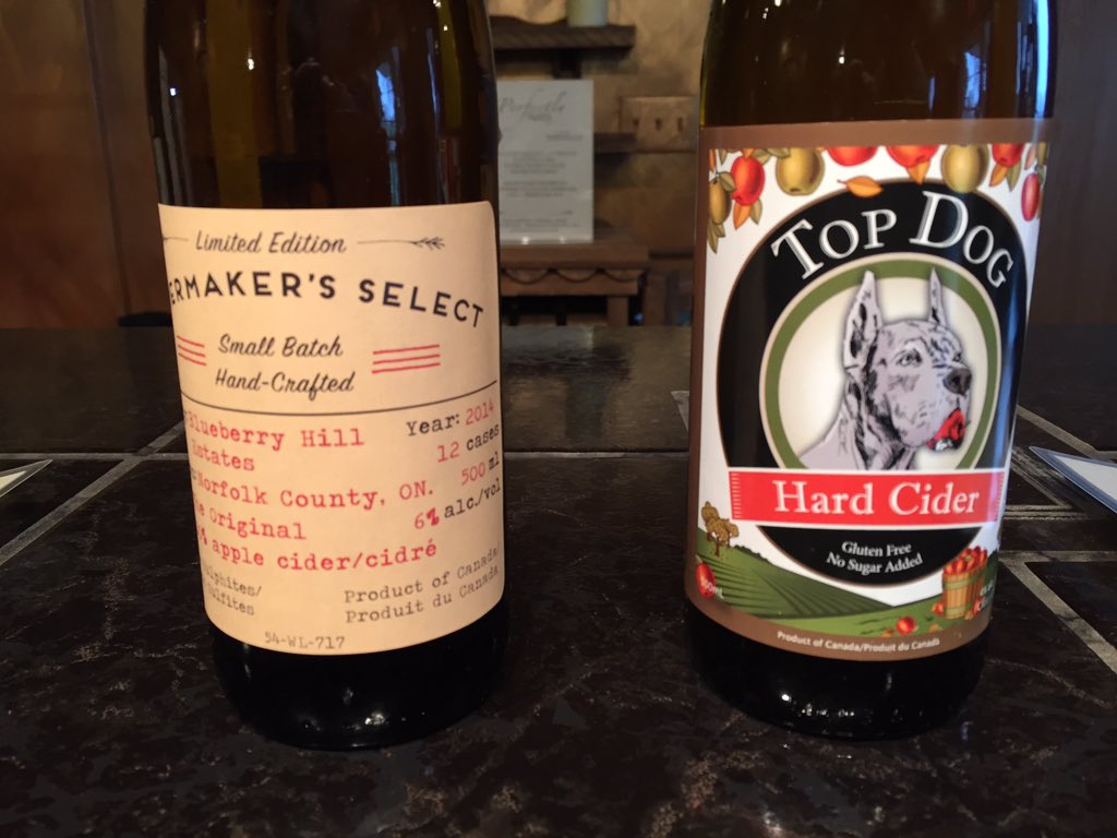 norfolkwinedude's tweet photo. Cider release as Top Dog from #HoundsOfErie joins our newly released OriginalCider on the shelves @blueberryhillca https://t.co/hdxG8jiQVv
