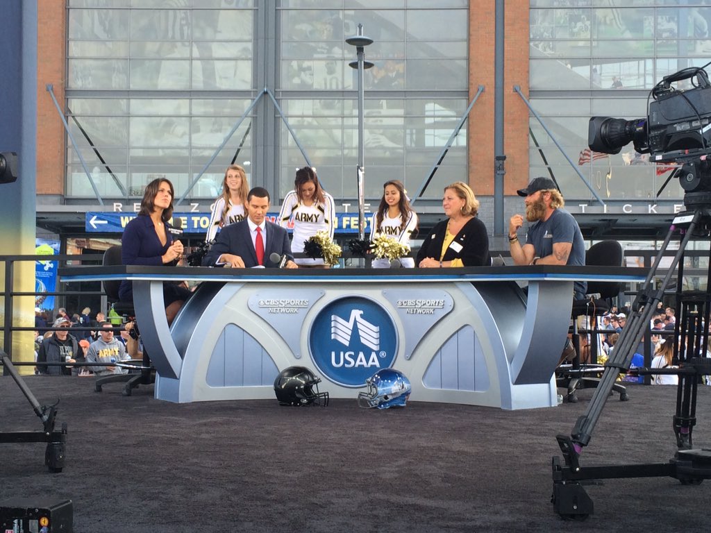 LegaciesAlive's tweet photo. Chris &amp; Gold Star Mom Debbie are live on @CBSSports at the @Army_Navy_Game talking about #LegaciesAlive &amp; Chase 🇺🇸 https://t.co/r62rWbGzVF