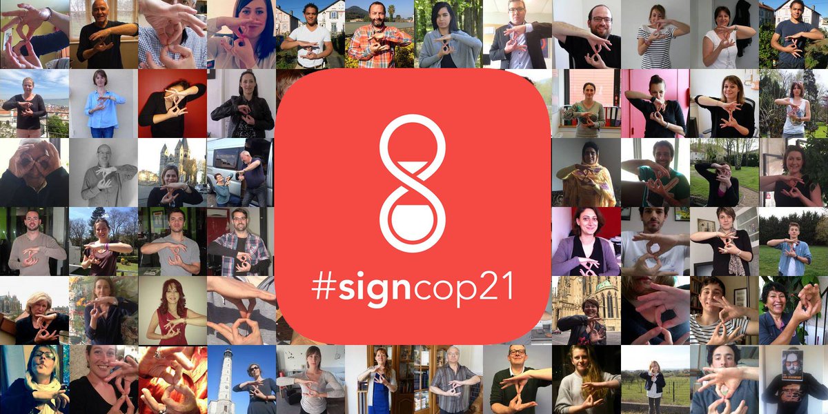 signcop21's tweet photo. The first universal climate agreement is now signed. We've been heared by the World Leaders! #COP21 #signCOP21 https://t.co/9dkmv2Yz5Q