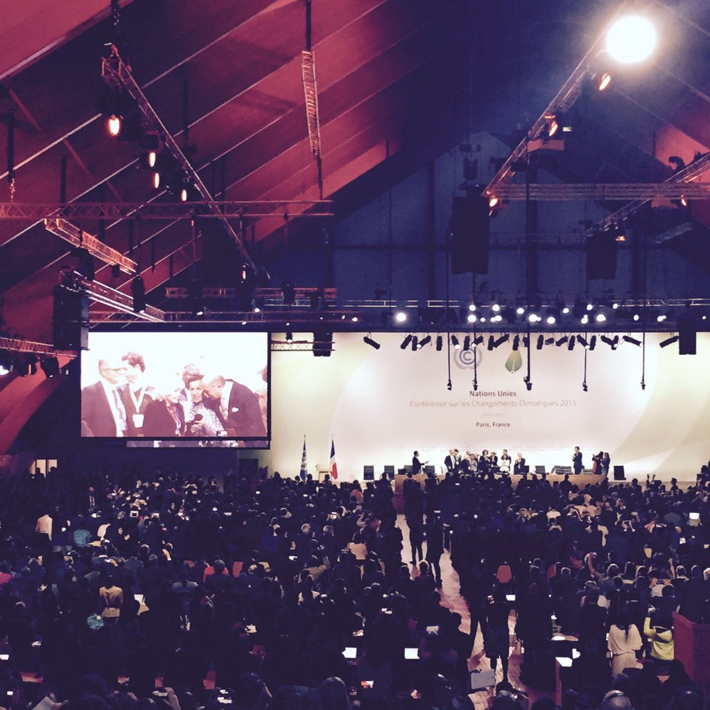 feelingclimate's tweet image. Eruption of emotions as #cop21 Paris climate change agreement finalized #unfccc