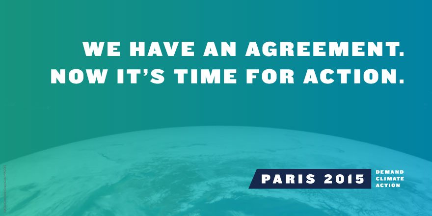 NRDC's tweet photo. BREAKING: A global climate deal has been reached at #COP21! There's more work ahead, but this is a historic step! https://t.co/g8nWWNgh0p
