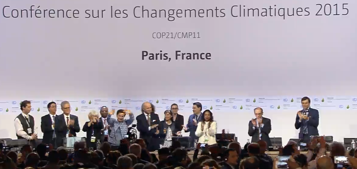 We have made history together! #ParisAgreement at #COP21 unites the world for a better future