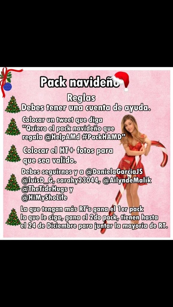 Al6Fernanda's tweet photo. Quiero el pack navideño que regala @HelpAMd #PackHAMD https://t.co/rx95o54lr7