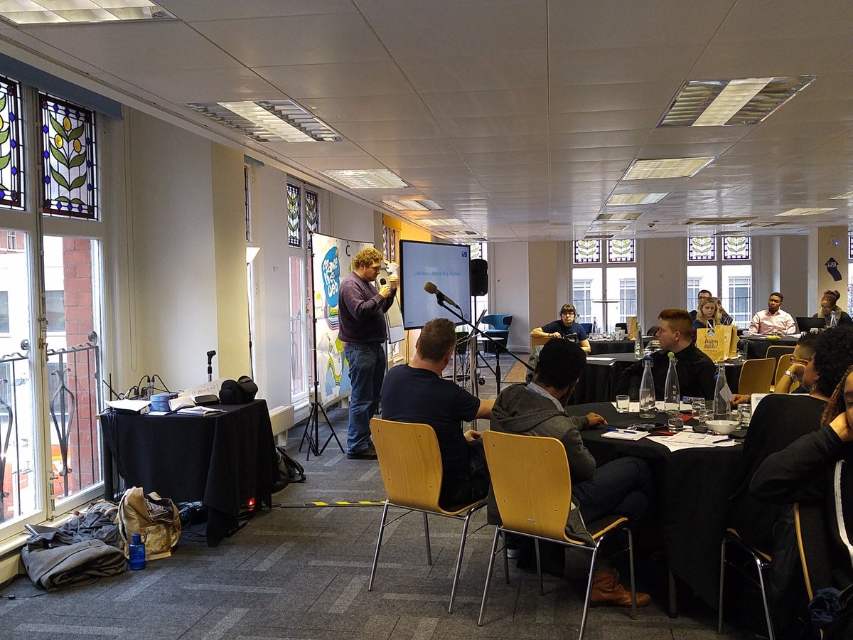 AlexSuccessIS's tweet photo. Next up we've got our wonderful alumni @Ushiku telling us his story! :) #TBLaunch @O2UKThinkBig #dunknoe https://t.co/nhWsb3HTkc