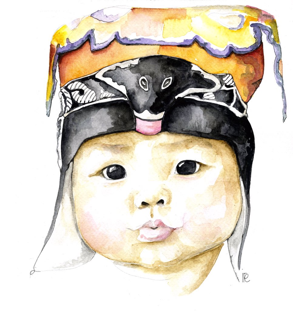 14 rue Croix Baragnon Toulouse #expovisagesdenfances #aquarelles #isabellefregevuclaracq #Toulouse