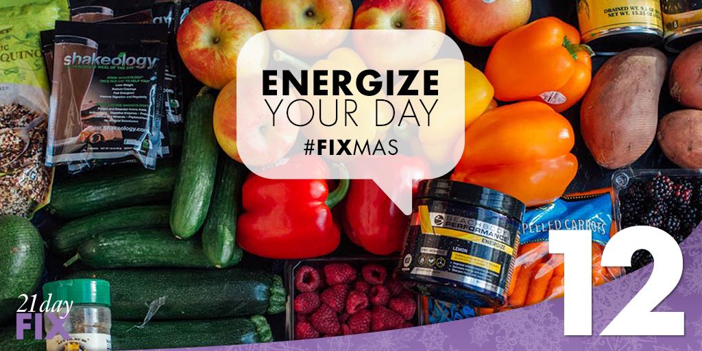 21DayFix's tweet photo. Power up your day with the right foods and get that awesome workout in today. :) #Fixmas https://t.co/6NkasvkCP0