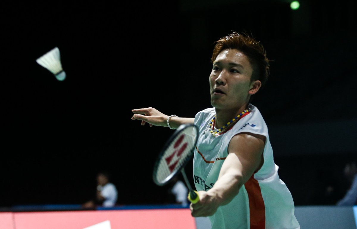 桃田賢斗選手（NTT東日本）が21-19、21-18でスーパーシリーズ