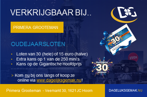 nu bij ons verkrijgbaar #ouderjaarsloten #oudejaarsloterij #30euro #15euro