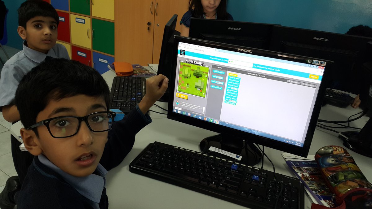Nusrath1976's tweet photo. Celebrating the Hour of Code at TWS Dubai https://t.co/ZUJlyHEuzE