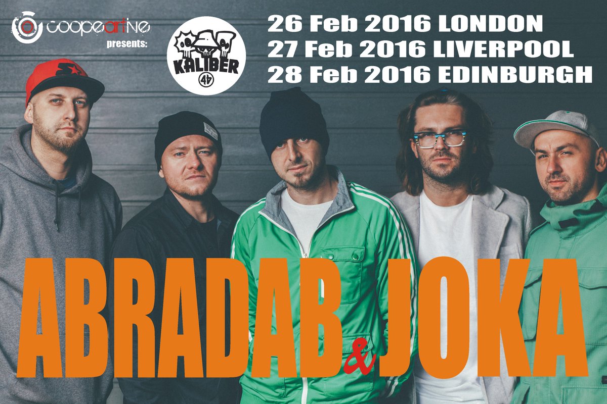 coopeartive's tweet photo. Legends are back!
#Kaliber44
#Abradab
#Joka
#London 
#Liverpool 
#Edinburgh https://t.co/h8CpxU8GCf