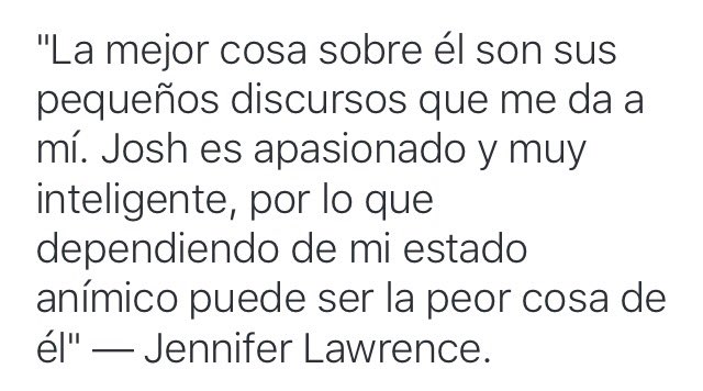 JoshHutchSp's tweet photo. Jennifer Lawrence sobre Josh. https://t.co/fzocGFx3qU