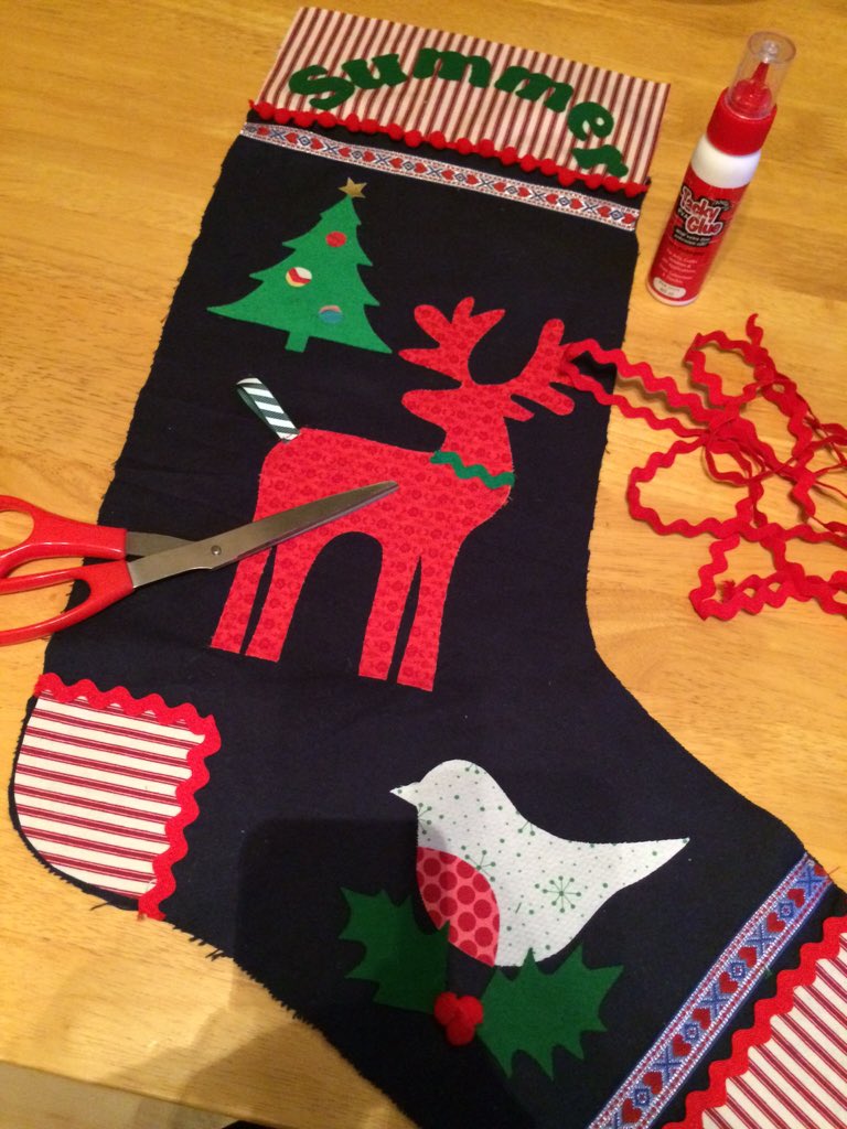 Doing a few finishing touches #Christmas #crafts #reindeer #handmade