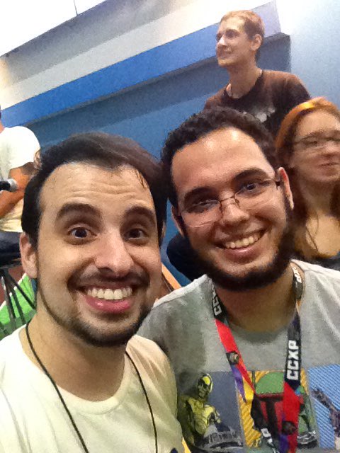 GuiMReiss's tweet photo. @marcoscastro , o cara mais gente boa da Comic Con Experience! https://t.co/9kdTpih3HD