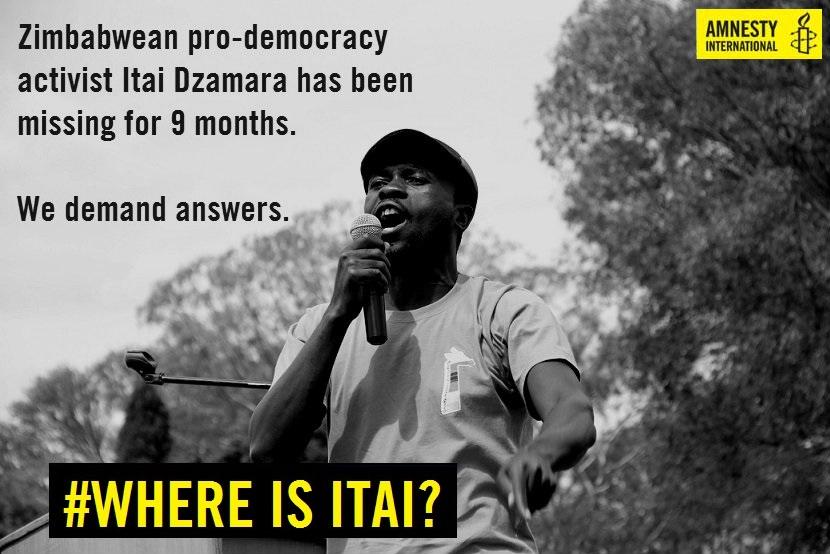 AmnestySARO's tweet image. Take action now! Demand an investigation into Itai Dzamara's disappearance amnesty.org/en/get-involve… 
#WhereIsItai