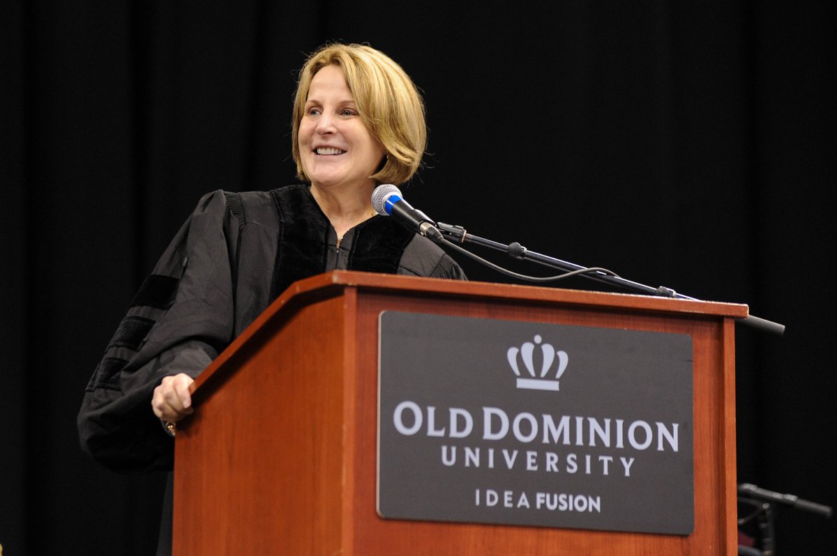 ODU's tweet photo. "Good luck is something we all want..." - Retired Judge Alice Hill https://t.co/zwT7enLe2s https://t.co/i4fB7IfEGQ