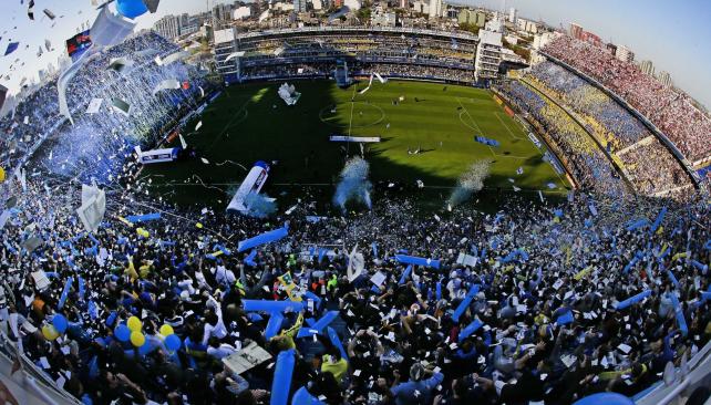 TyCSports's tweet photo. #FelizDiaDelHinchaCabj Boca celebra en la Bombonera: https://t.co/7PnxMfDMlO. https://t.co/XpARU43SPj