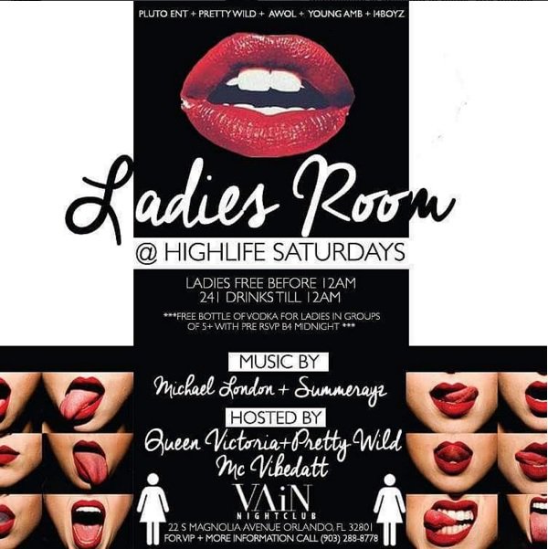 AveryWing's tweet photo. Tonight! #HighLifeSaturdays @VAiNOrlando #RSVP #CoraElaine #CorasList #Orlando 18+ #UCF16 #UCF17 #UCF18 #UCF19 #UCF https://t.co/qttiFOVTBC