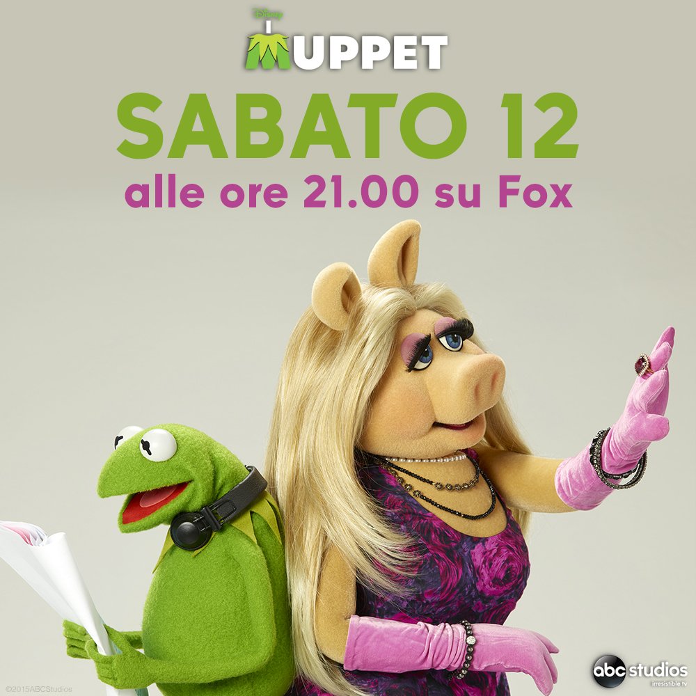 ABCStudiosIT's tweet photo. Mahna - Mahna: questa sera non perdete il ritorno dei Muppet su @foxtvit! #ABCStudiosIT https://t.co/V9Sq8rgDEc