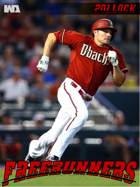 SyndicateCards's tweet image. A.J. Pollock runs into Freerunners!