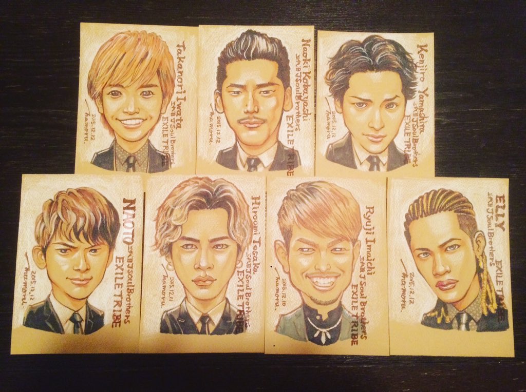 Mamoru 似顔絵作家 Illustrator 今日の似顔絵 三代目jsoulbrothersさん 今日1日で全員描いた訳ではないのですが 三代目jsb 三代目jsoulbrothers 3jsb 似顔絵 イラスト T Co Adngxyrlly