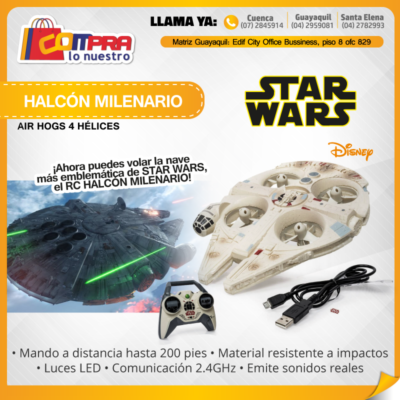 CompraLoNuestro's tweet photo. -Mando a distancia hasta 200 pies
-Material resistente a impactos
-Comunicación 2.4GHz
-Emite sonidos reales https://t.co/9DMqZcgj7E