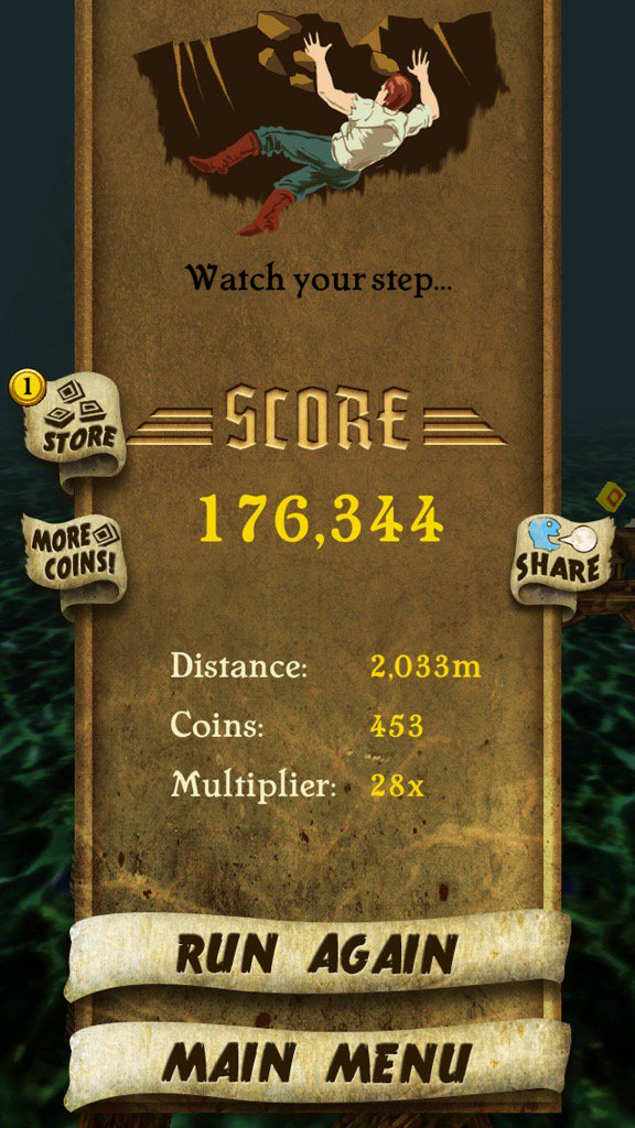 mohammedafifyo's tweet photo. I got 176,344 points while escaping from demon monkeys. Beat that! https://t.co/xyGBTEu6oX #TempleRu https://t.co/GfWqfZd1pW