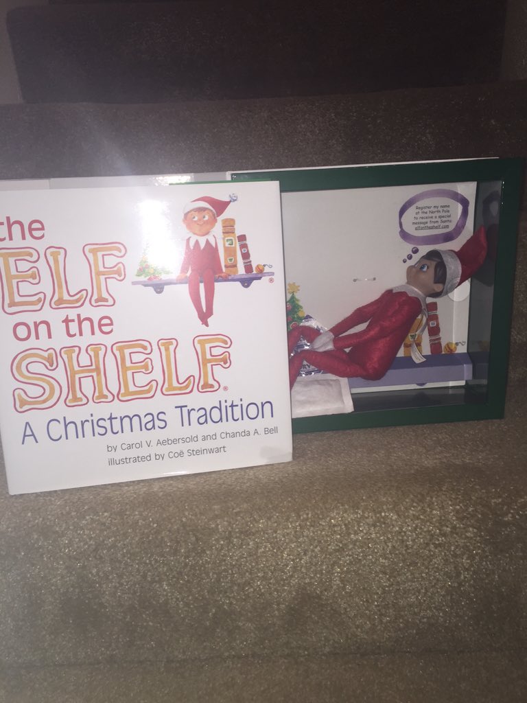 kimbifybarfield's tweet photo. iv now got this😂 &amp; Ashton wants to name elf Ashley John @bigbif81 @ashleysjohns @CarlaTomkins2 😂 but it's #pappaelf https://t.co/IvhSd0V1To