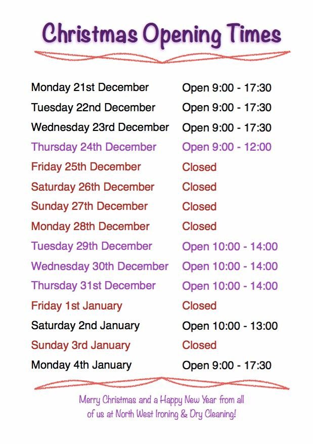 NWIchorley's tweet photo. Here are our Christmas &amp; New Year opening times! Merry Christmas and a Happy New Year from all the team! ����⛄️🎁 https://t.co/HtAB2r11eF