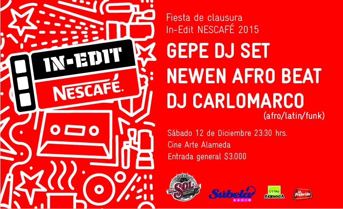 gepegepegepe's tweet photo. Esta noche: DJ set en la fiesta de clausura @ineditnescafe en el  @CineArteAlameda https://t.co/CS8QCzB7bx