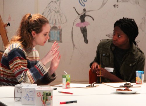 Teens discuss biographical comics at Dulwich Picture Gallery