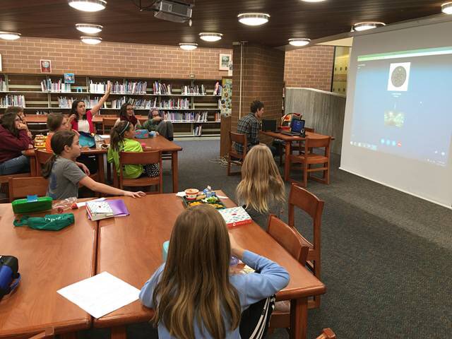 PSDSecondary's tweet photo. “@pennystires: 6th gr book club Skype session w/ author Cassie Beasley: GREATNESS HAPPENS AT LMS! https://t.co/LVGgioC3aT” @PoudreSchools