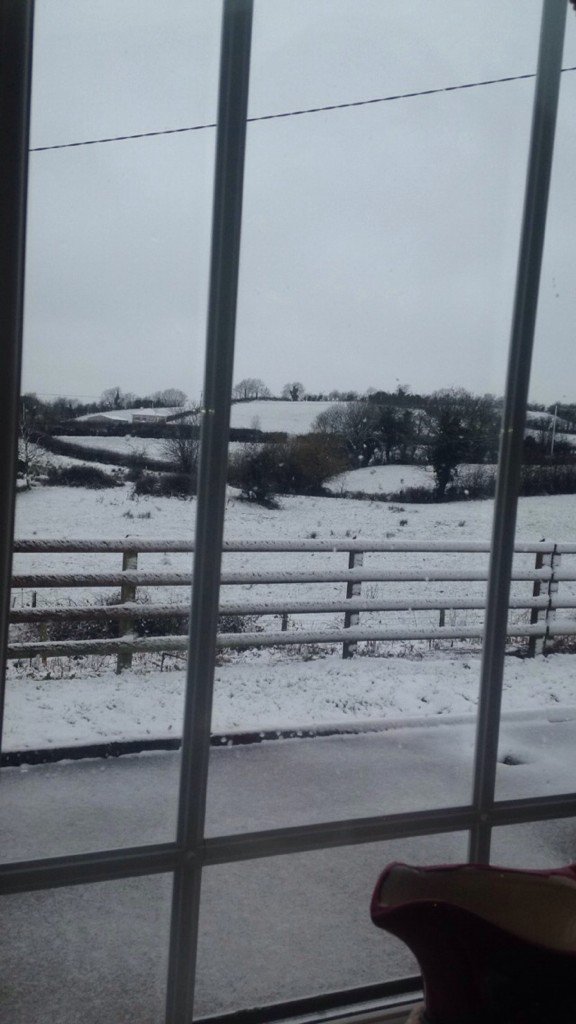 LisaMc_E's tweet photo. Looks like it's going to be a white Christmas in Monaghan 🙈 #NotWinterReady #CarCantGetUpDriveway #CountryProblems https://t.co/1a6D17cScD