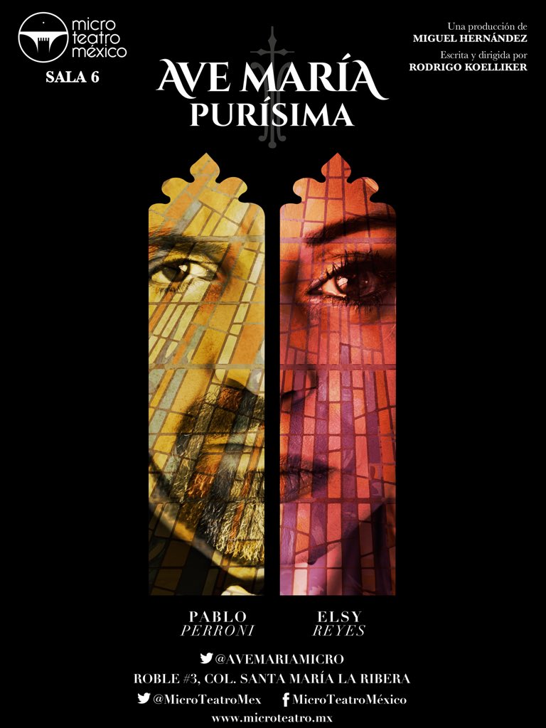 AveMariaMicro's tweet photo. HOY SÁBADO, 6 funciones a partir de las 8pm, con @elsyreyes @pabloperroni. ¡Los esperamos en @MicroTeatroMex Sala 6! https://t.co/B2PYdRAqtD