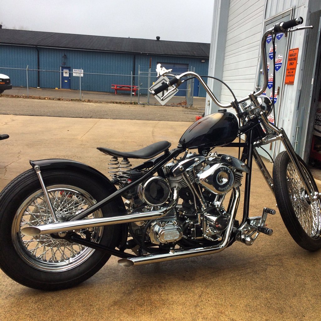 KChoppers's tweet photo. Last bike built here.  We are out of business.  Auction is Saturday January 9th.  9820 Portage rd.   #michigan https://t.co/ALIDF6avXB